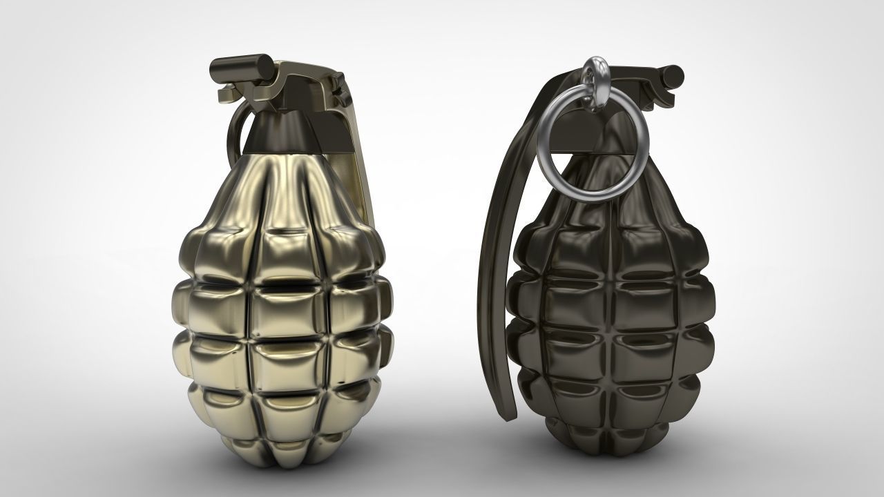 Grenade 3d print model weapon model for print stl 3dm file 3D print model_9