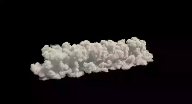 Realistic 3d cloud VDB format