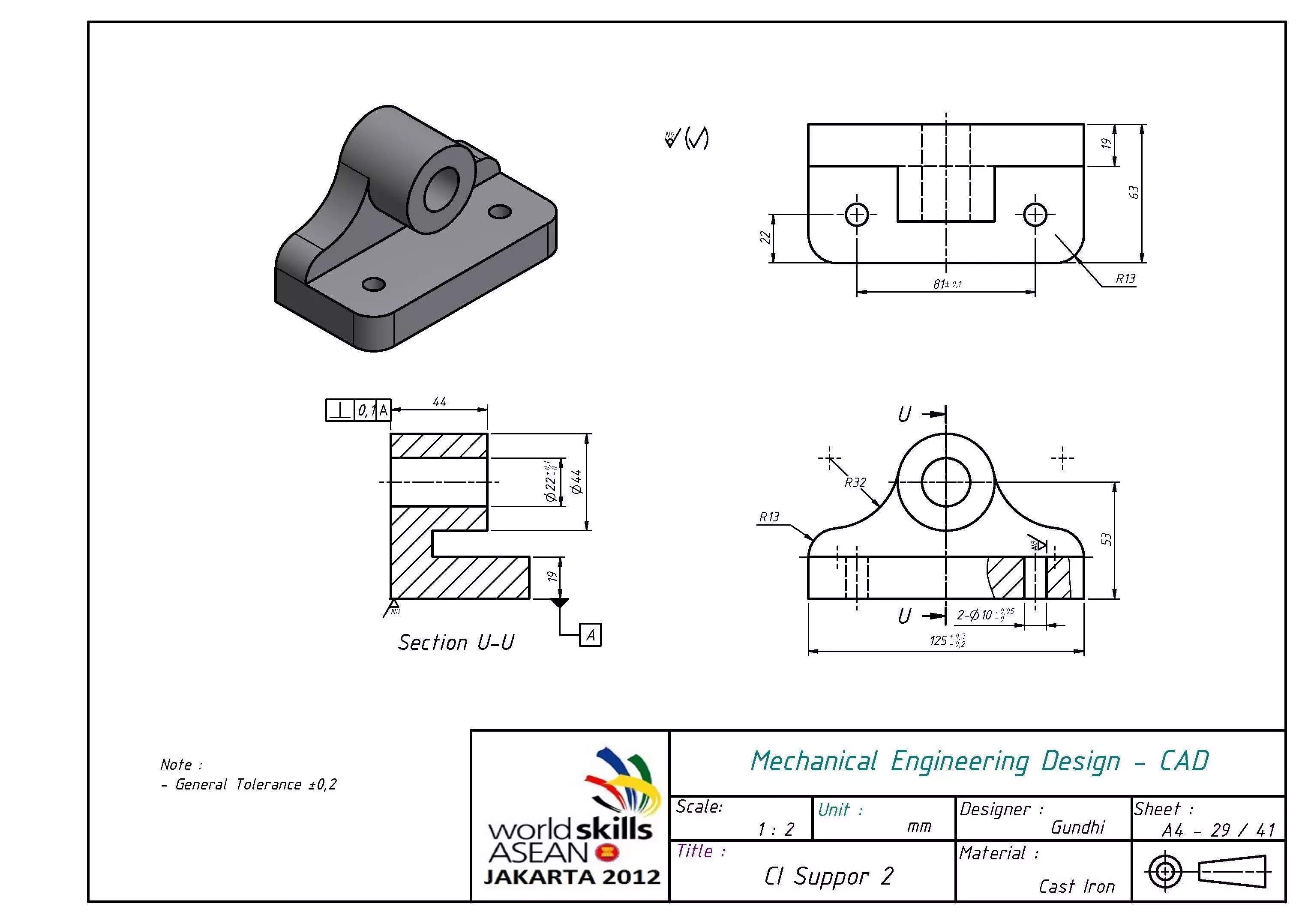 CI Support 2 Free 3D model_0