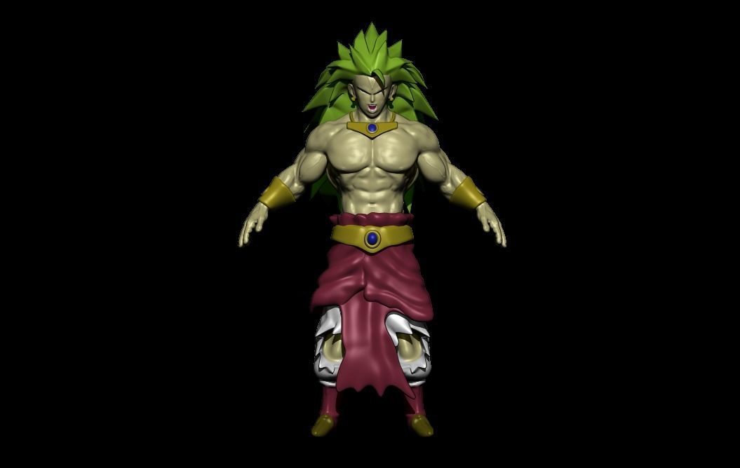 broly dragon ball 3D print model_4