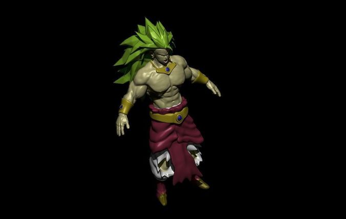 broly dragon ball 3D print model
