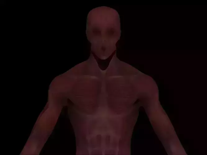 Embryo Adult - 3D Horror Creature -  Low-poly 3D model