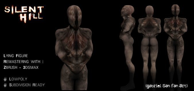 Lying Figure - Silent Hill 2 Low-poly 3D model