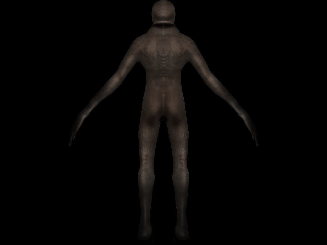 Romper - Silent Hill 1 Monsters Remastered  - PS1 Low-poly 3D model_3