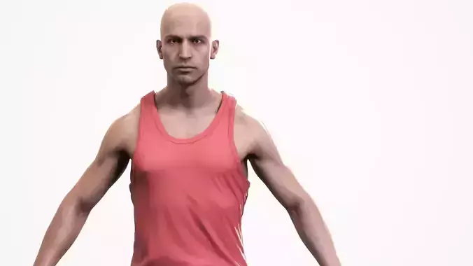 Human Man Scan - 263M Low-poly 3D model