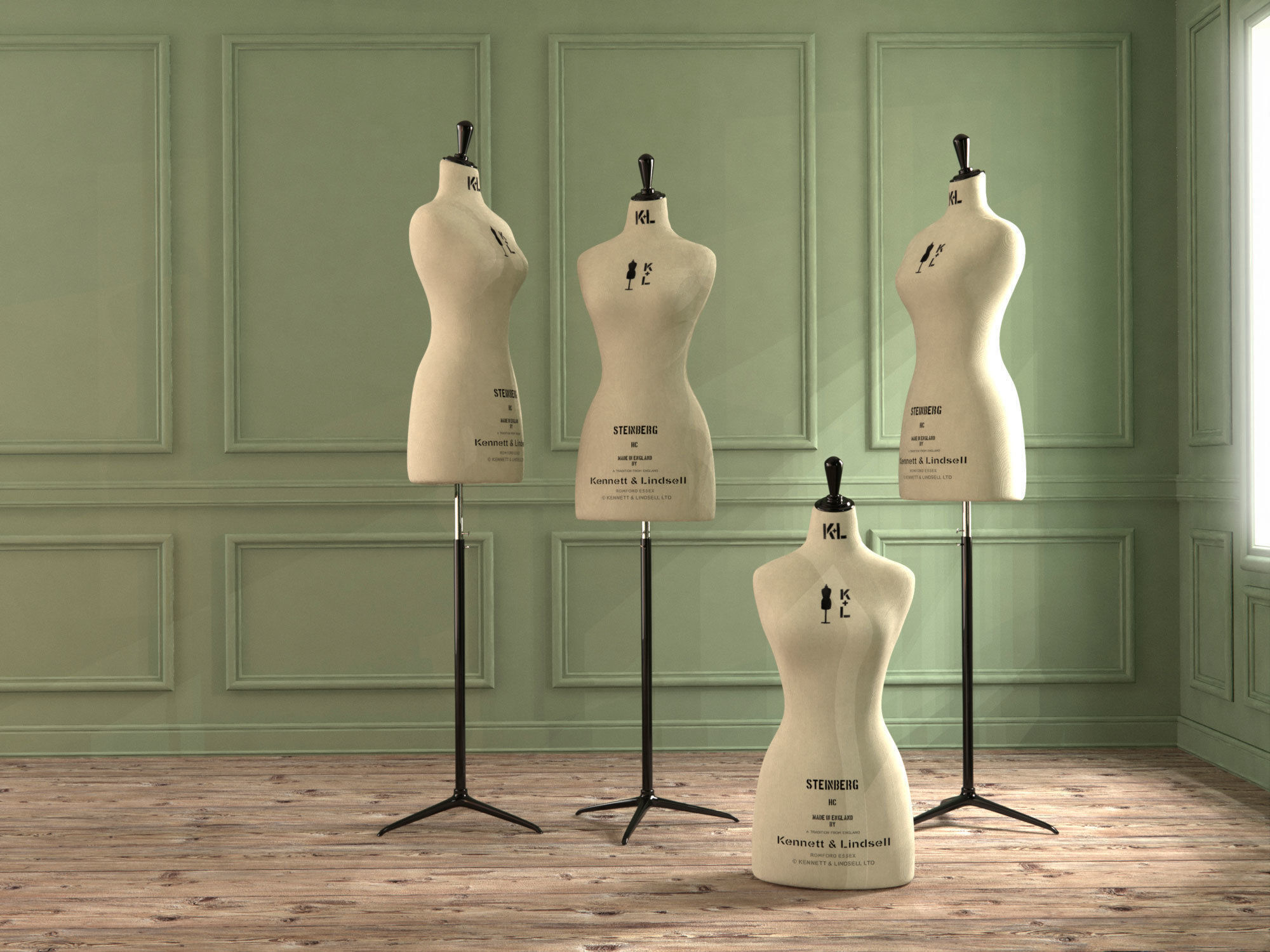 Mannequin Kenneth and Lidnsell 3D model_2