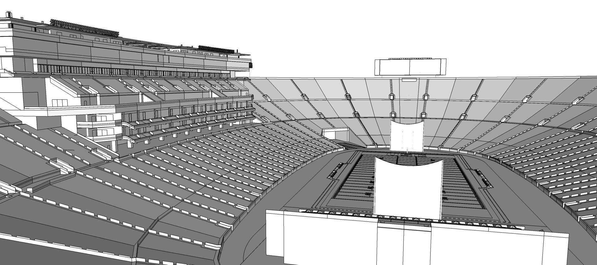 Los Angeles Memorial Coliseum - USA 3D model_10
