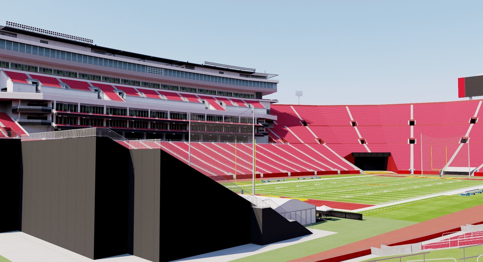 Los Angeles Memorial Coliseum - USA 3D model_8