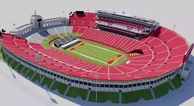 Los Angeles Memorial Coliseum - USA 3D model