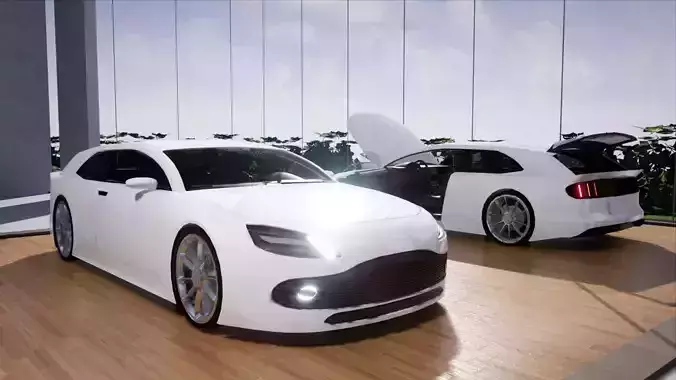 Generic Mid Size 2 Door Shooting Break