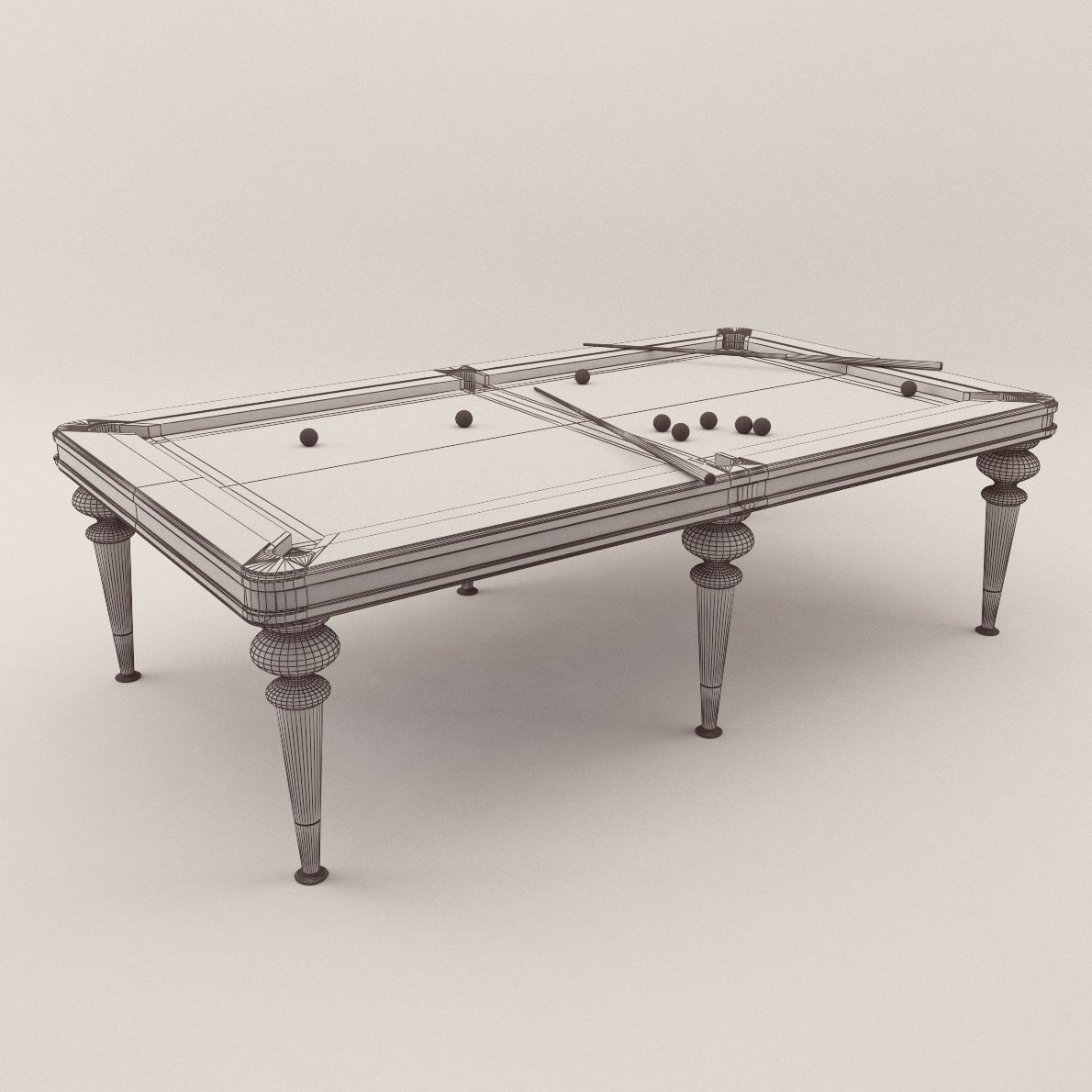 Billiard table Bill from Reflex Angelo - Design by Reflex 3D model_1