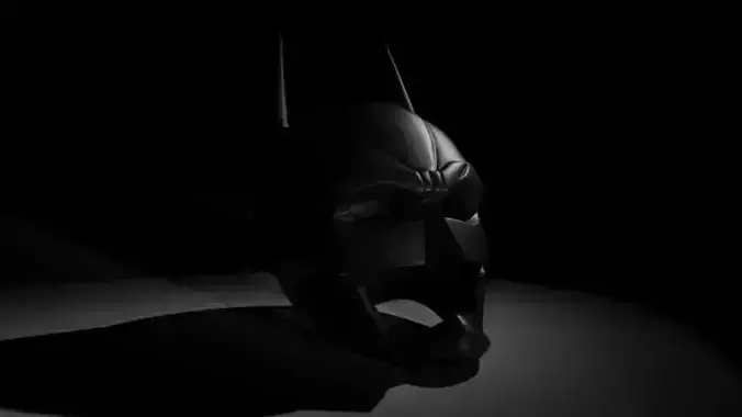 BatMan Printable helmet for your Dark Vigilante keys keychain 3D print model