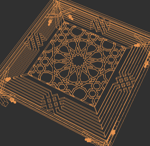Arabic Table 3D model_4