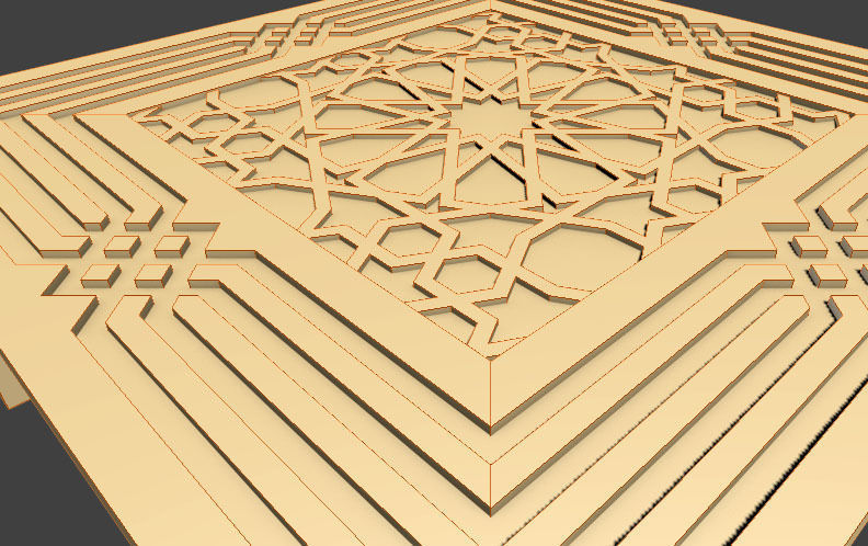 Arabic Table 3D model_1