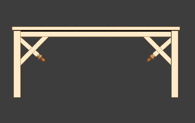 Arabic Table 3D model_2