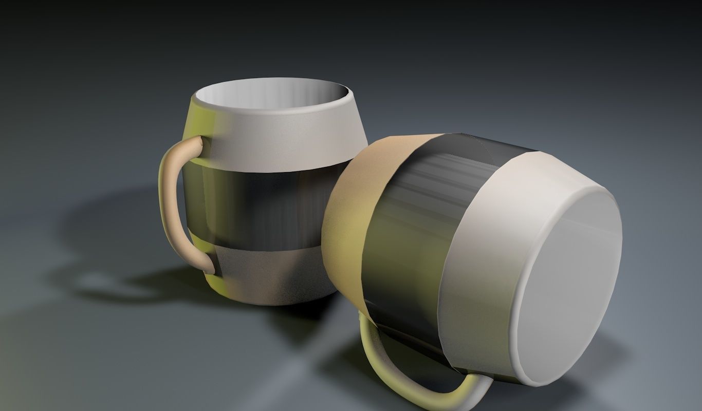 Coffee Mug modern Free 3D model_5