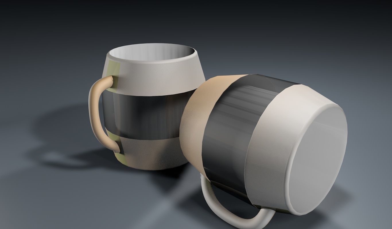 Coffee Mug modern Free 3D model_7