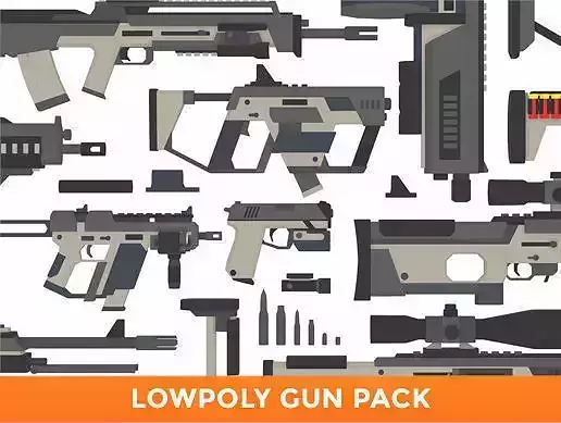 LowPoly Gun Pack