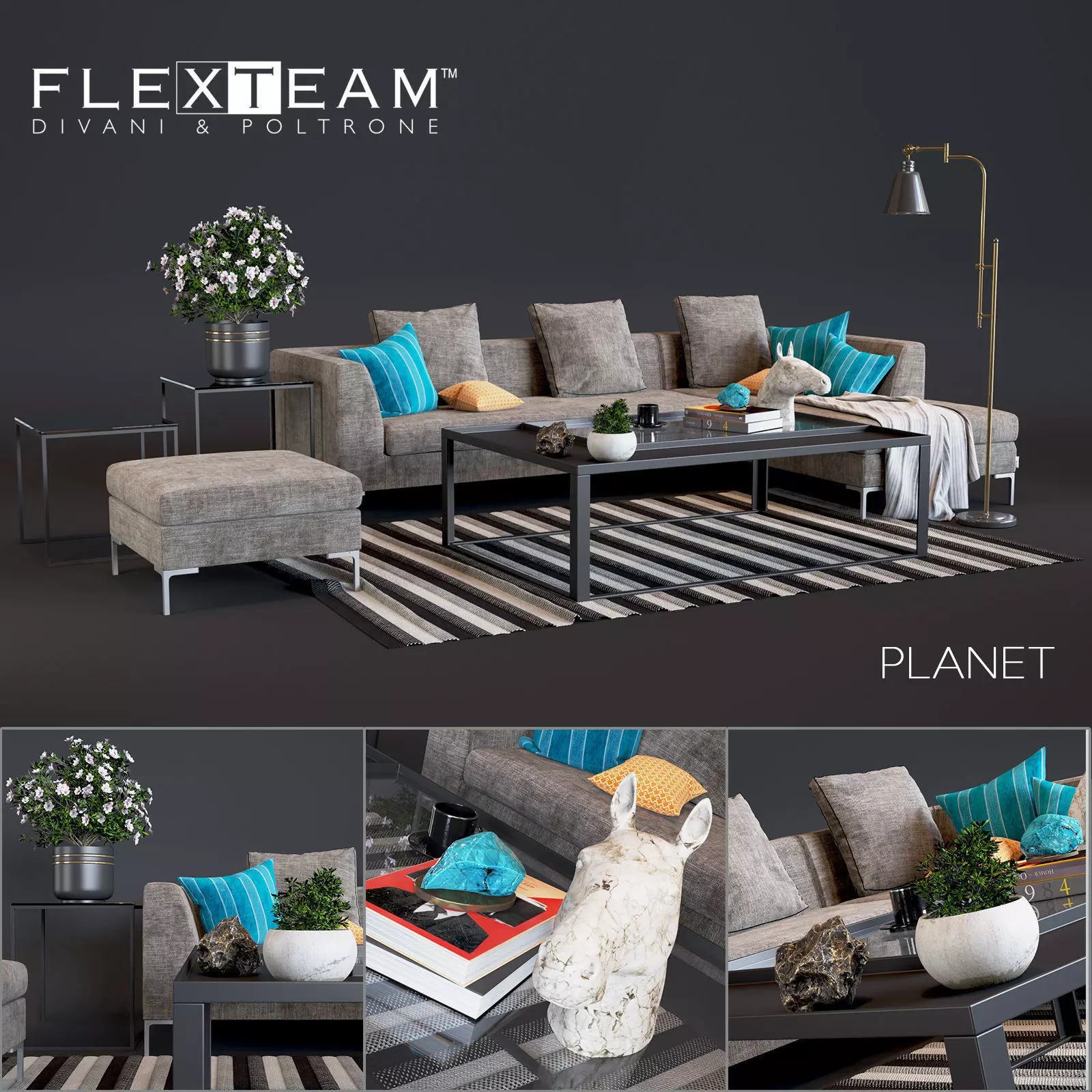 Flexteam Planet Sofa  3D model_0
