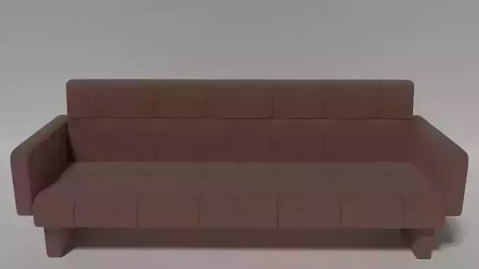 sofa 1 couch Low-poly 3D model