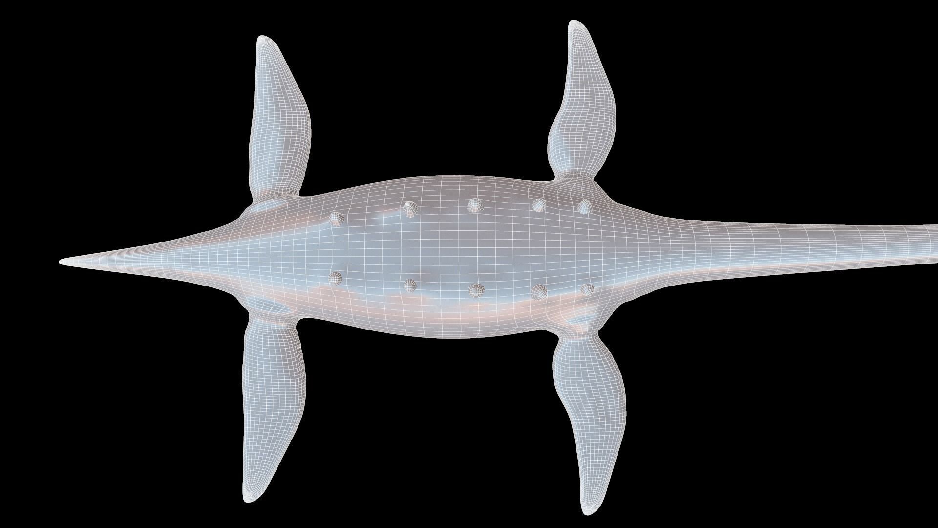 Elasmosaurus platyurus 3D model_7