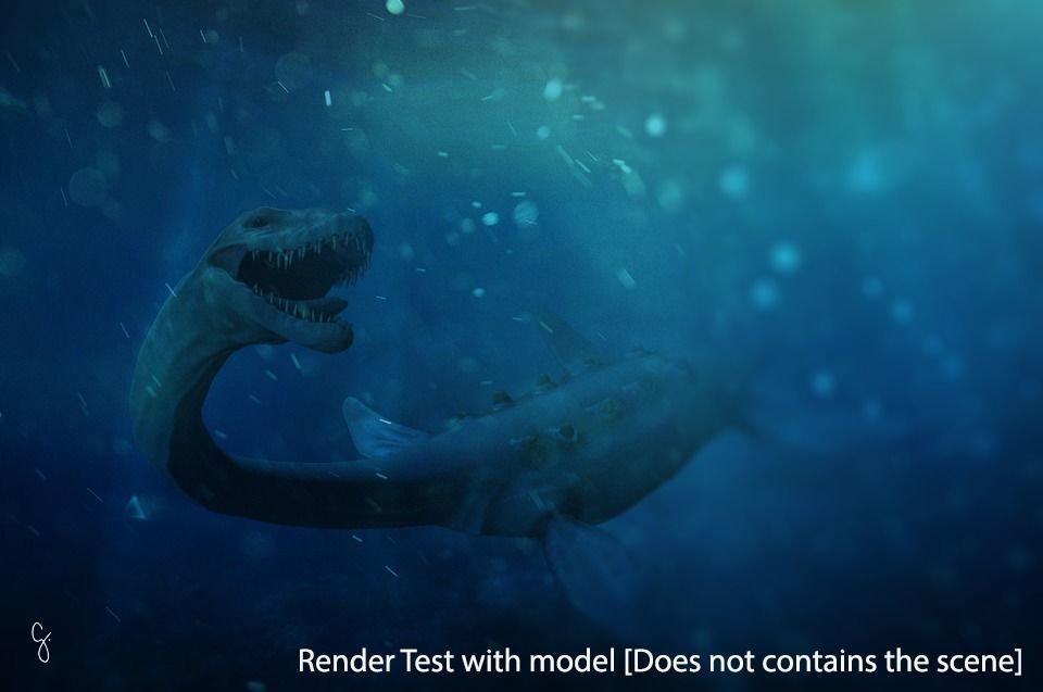 Elasmosaurus platyurus 3D model_9