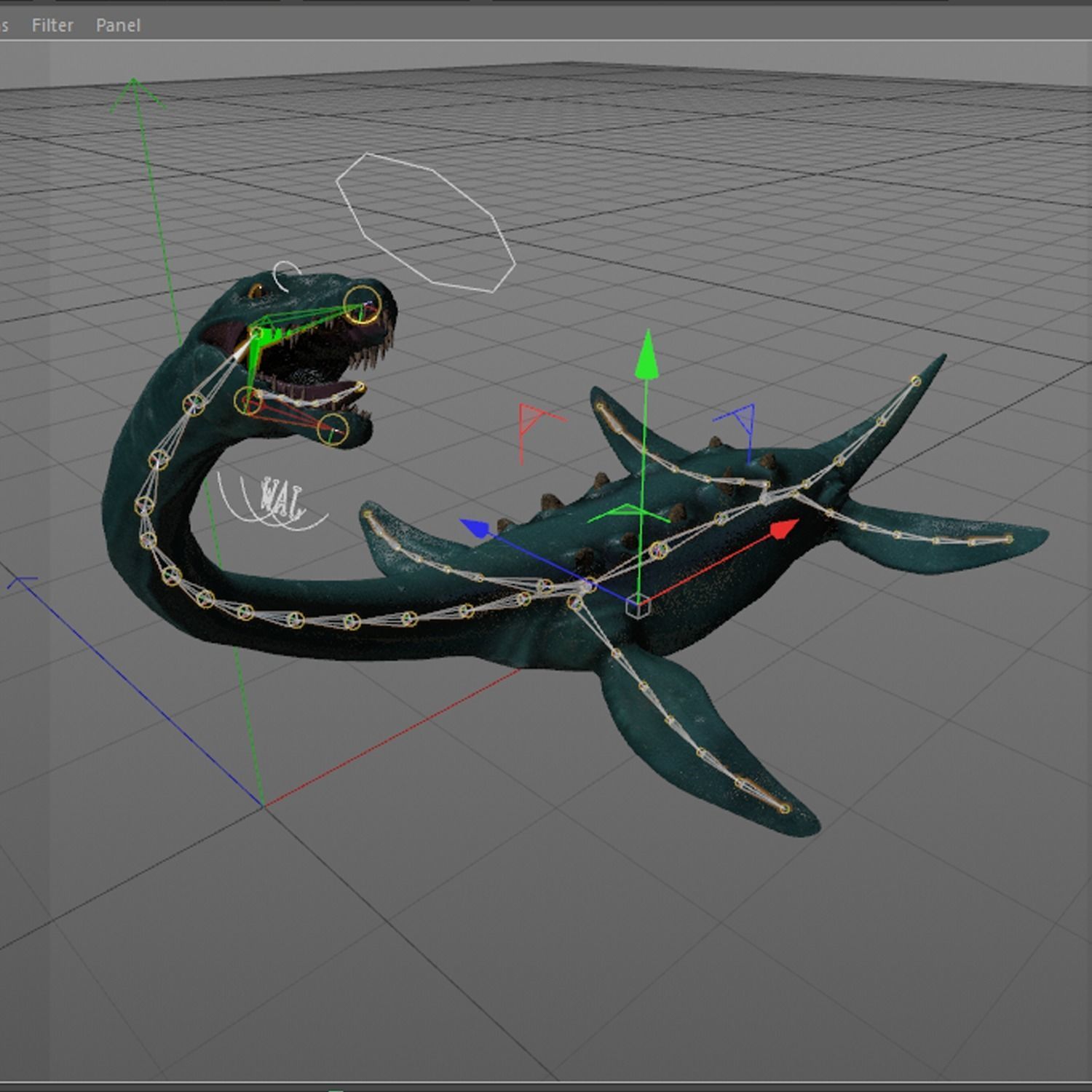 Elasmosaurus platyurus 3D model_8