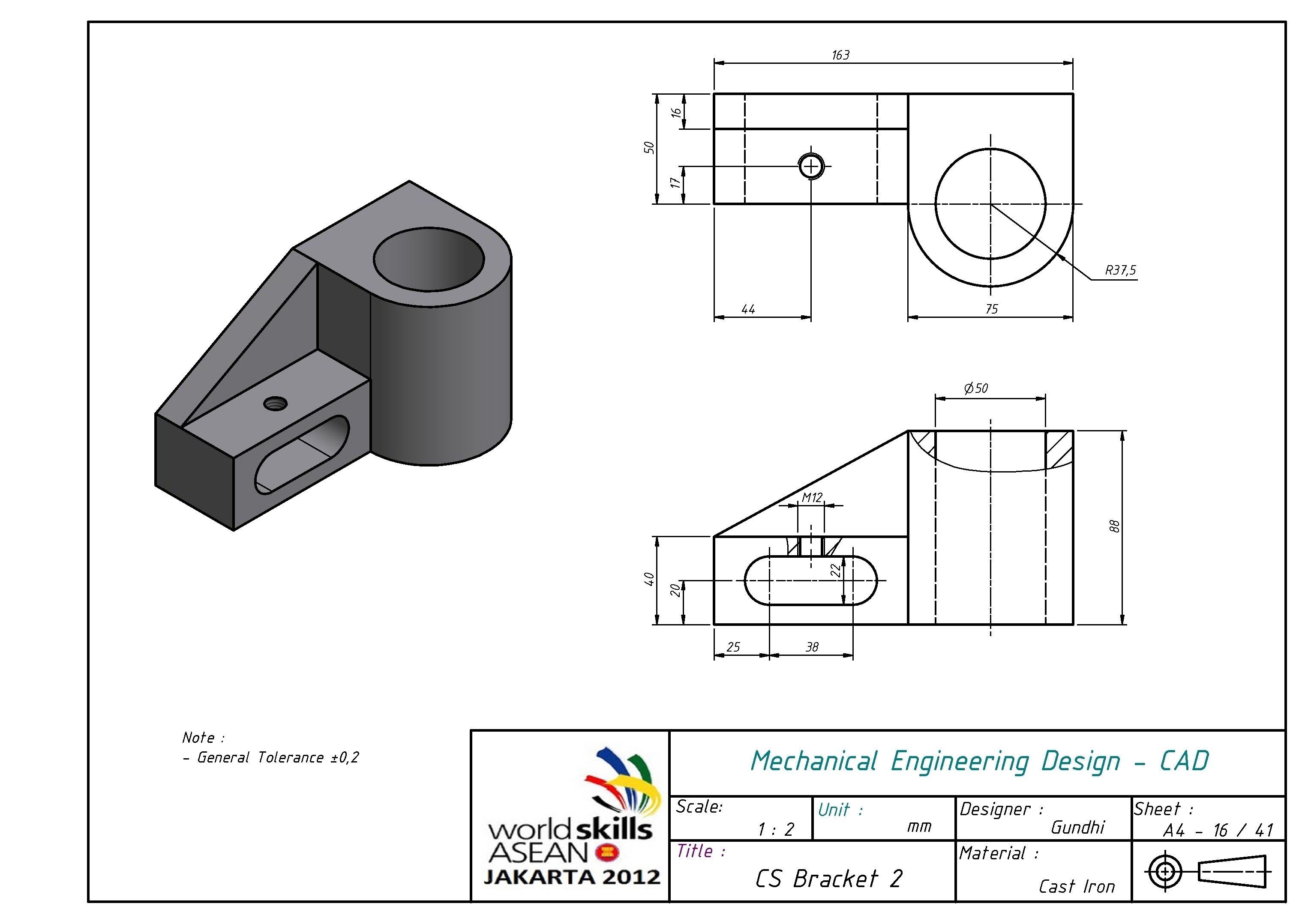 CS Bracket 2 free 3D model