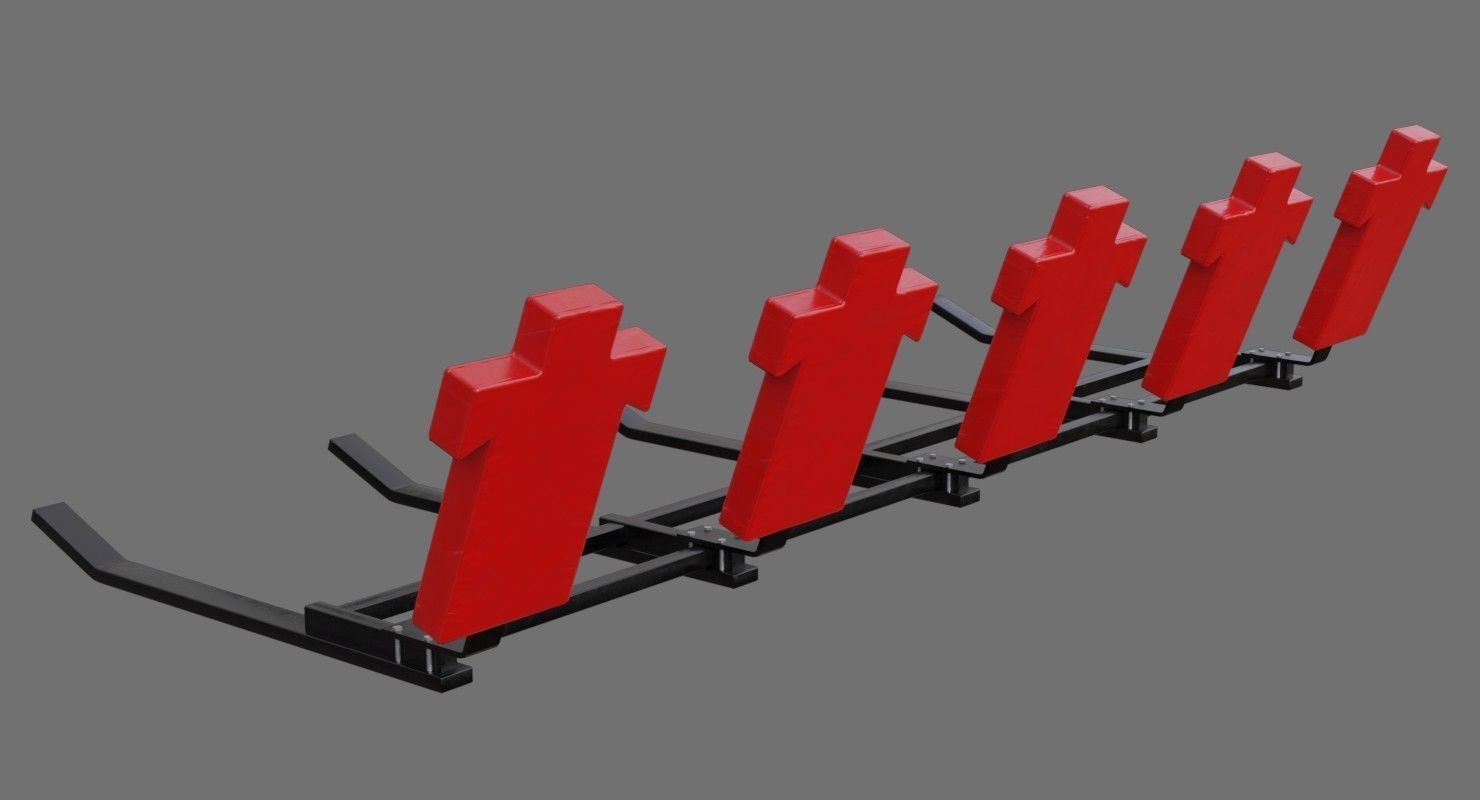 Football Tackling Dummy 1A Low-poly 3D model_1