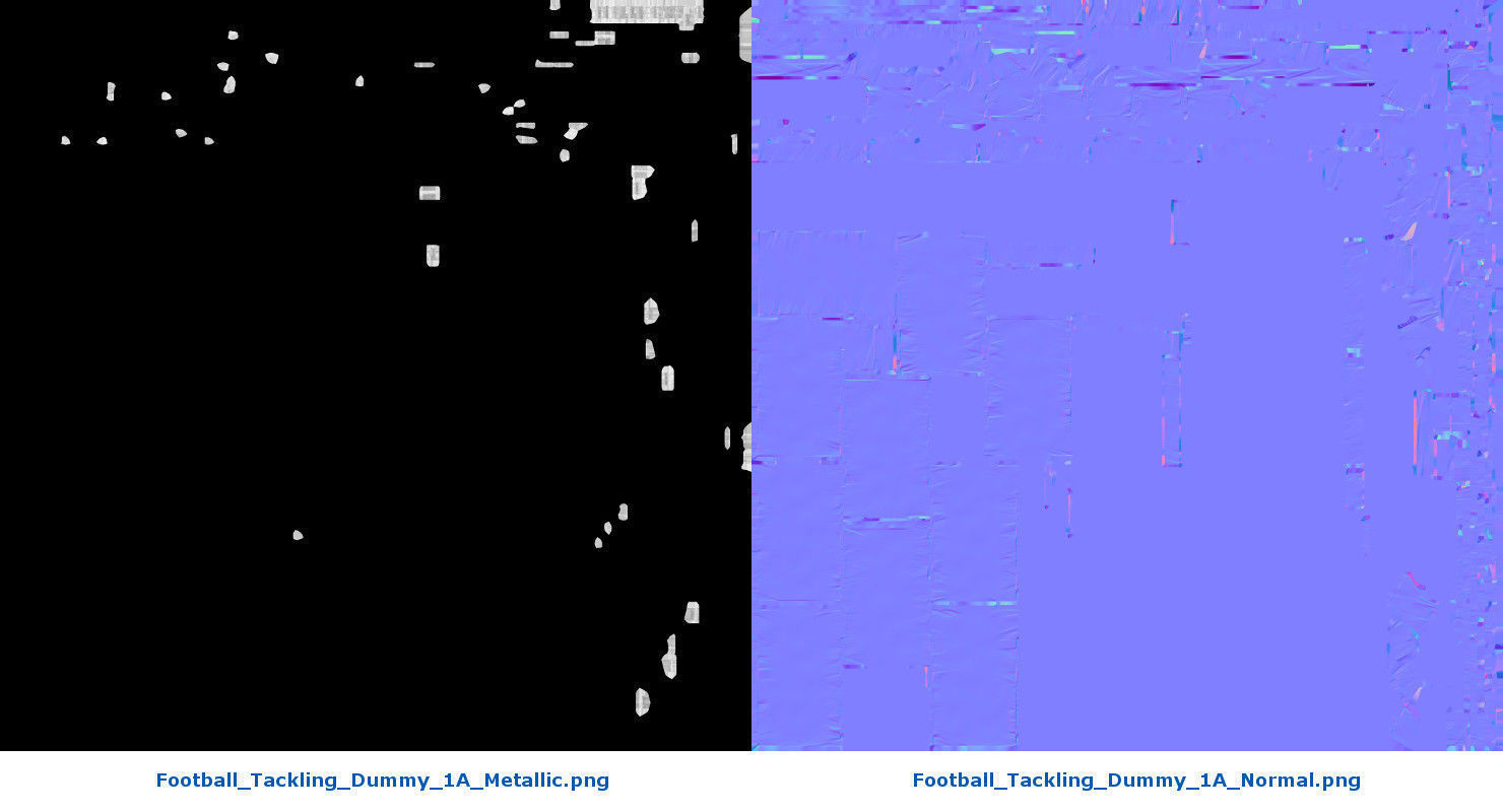 Football Tackling Dummy 1A Low-poly 3D model_9