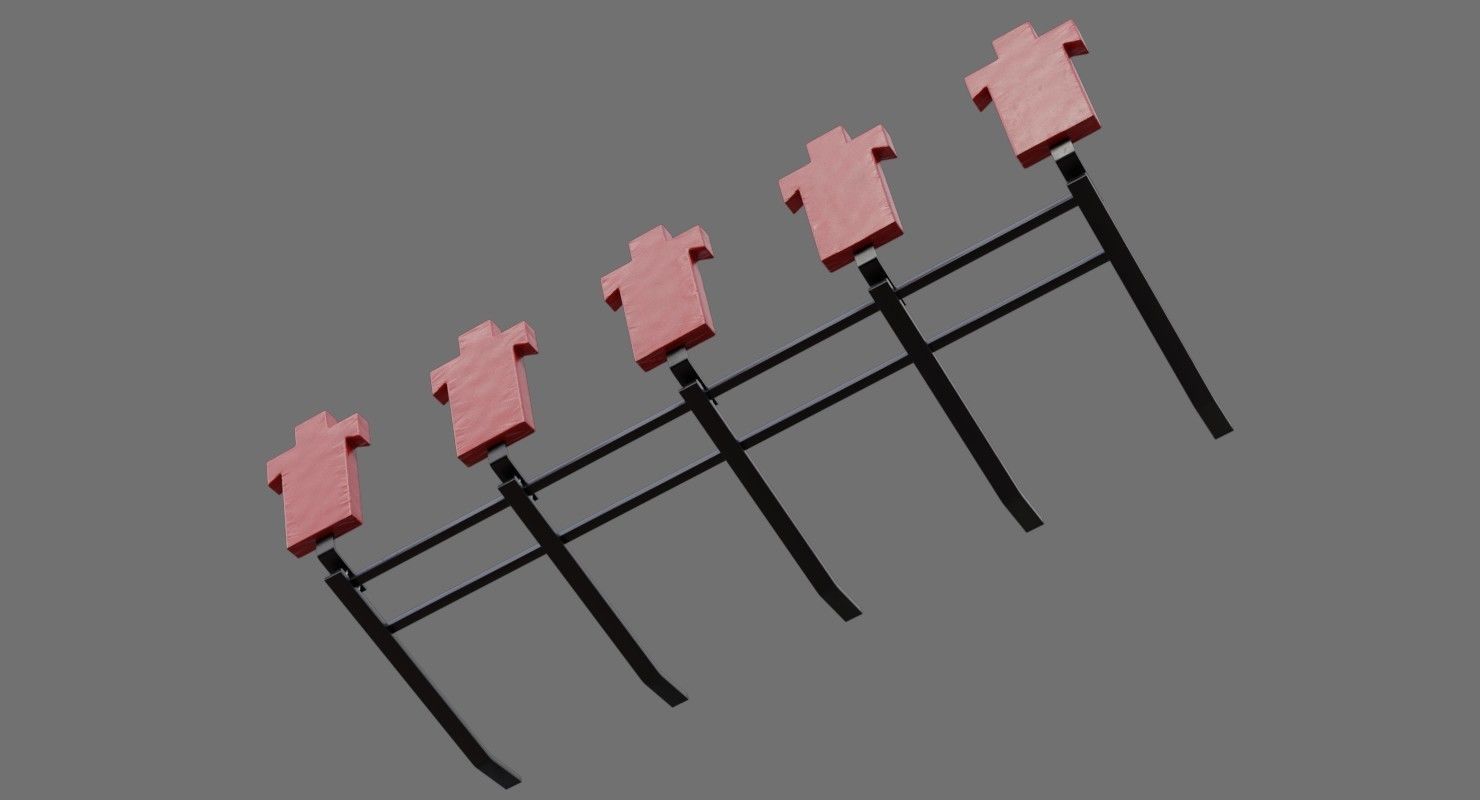 Football Tackling Dummy 1A Low-poly 3D model_4