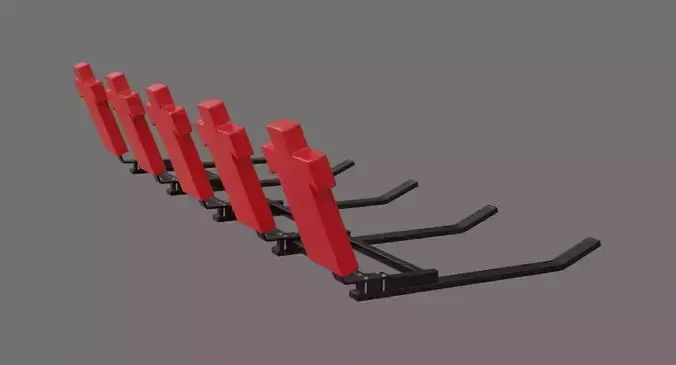 Football Tackling Dummy 1A Low-poly 3D model Football Tackling Dummy 1A Low-poly 3D model