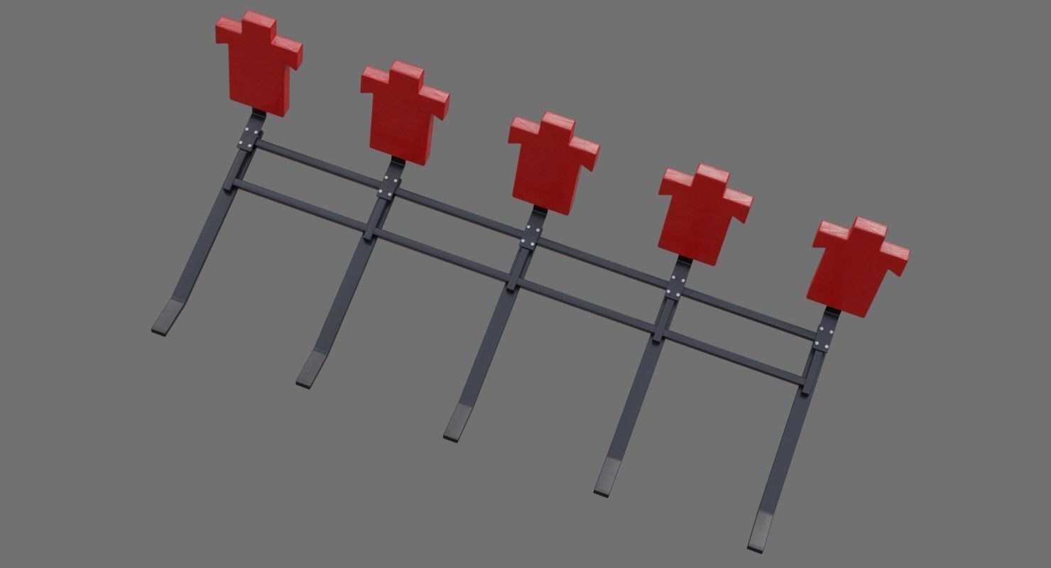 Football Tackling Dummy 1A Low-poly 3D model_2