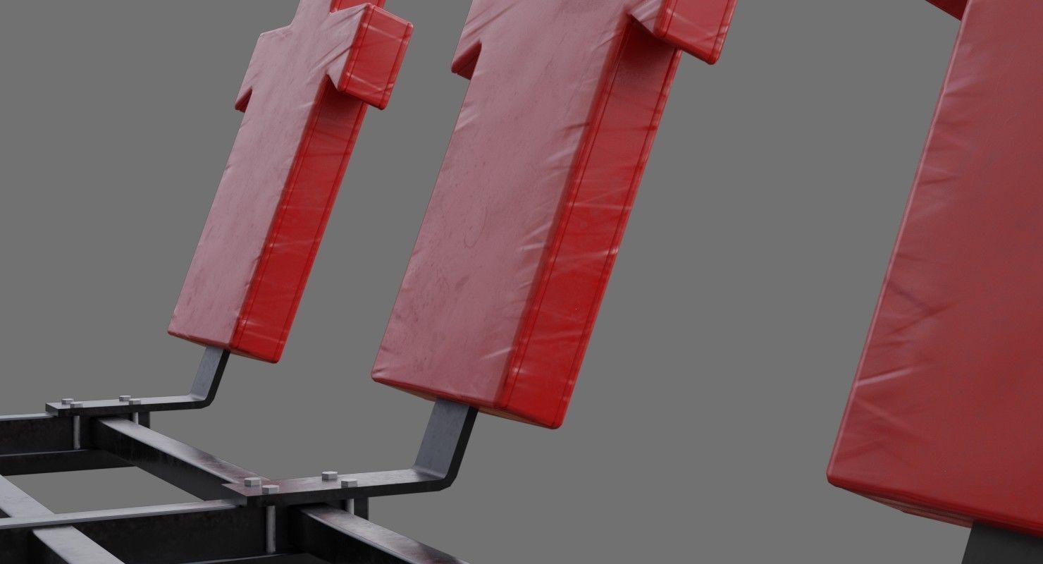 Football Tackling Dummy 1A Low-poly 3D model_5