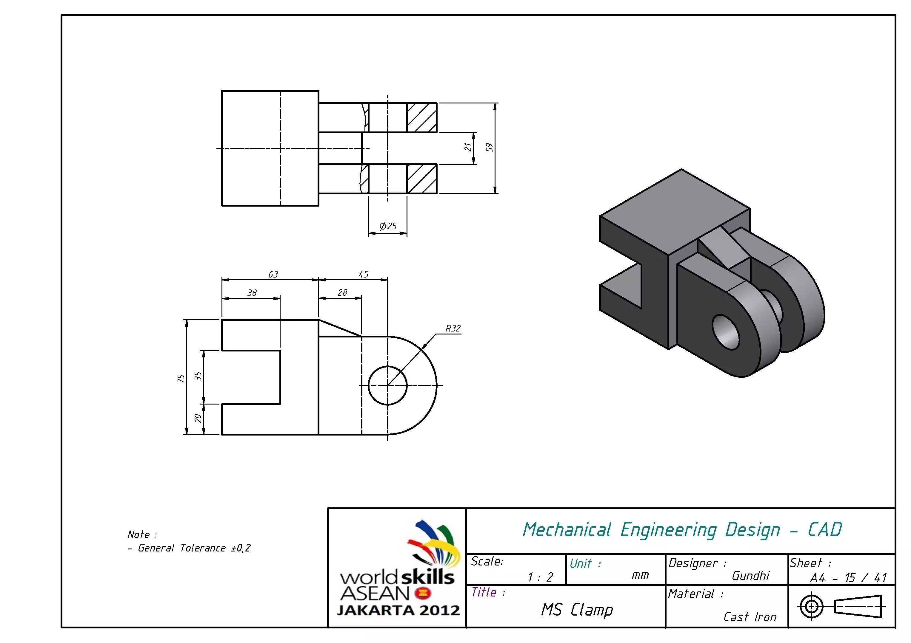MS Clamp Free 3D model_0