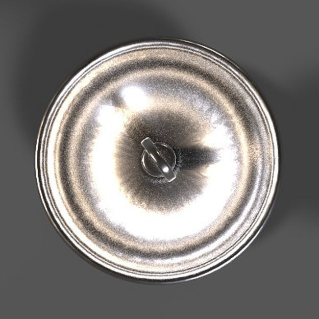 PBR 2 Tier Fruit Holder Bowl 3D model_1