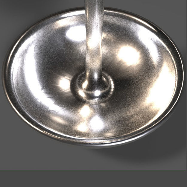 PBR 2 Tier Fruit Holder Bowl 3D model_2