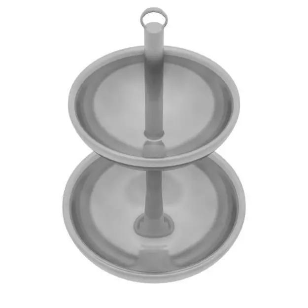 2 Tier Fruit Holder Bowl 3D model_0