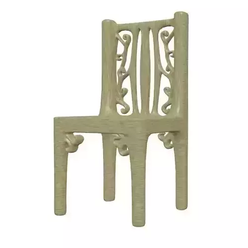 Wooden Chair 3D model Wooden Chair 3D model