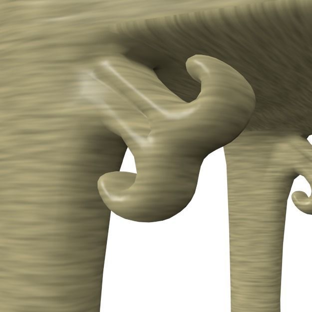 Wooden Chair 3D model_4