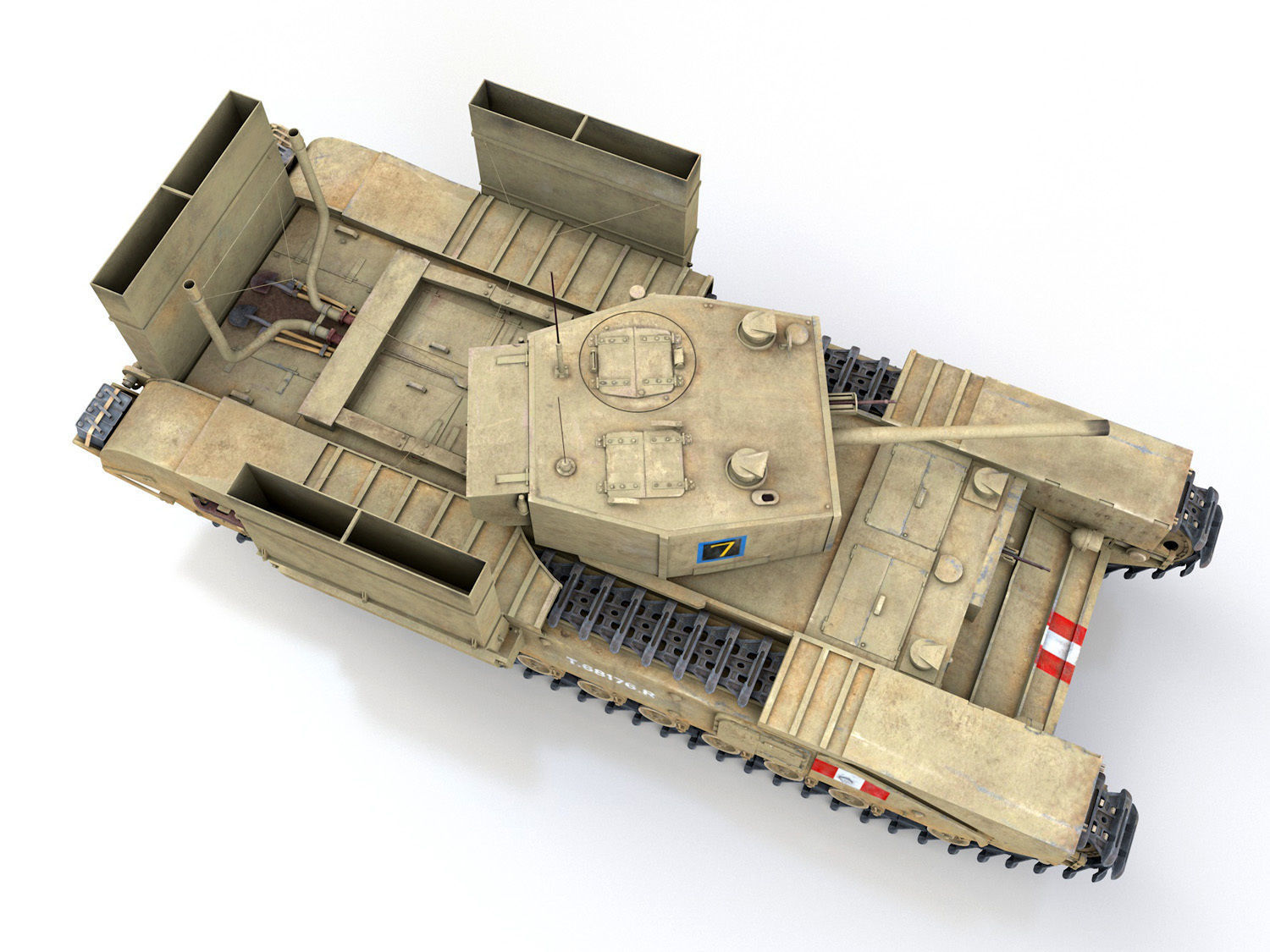 Churchill MK III - Betty 3D model_8