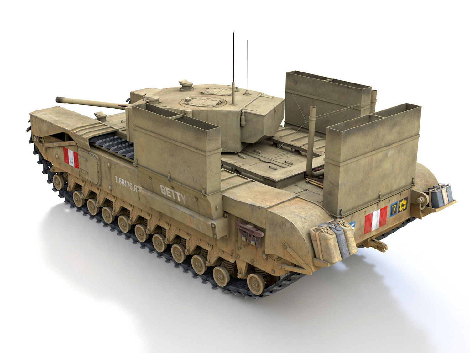 Churchill MK III - Betty 3D model_4