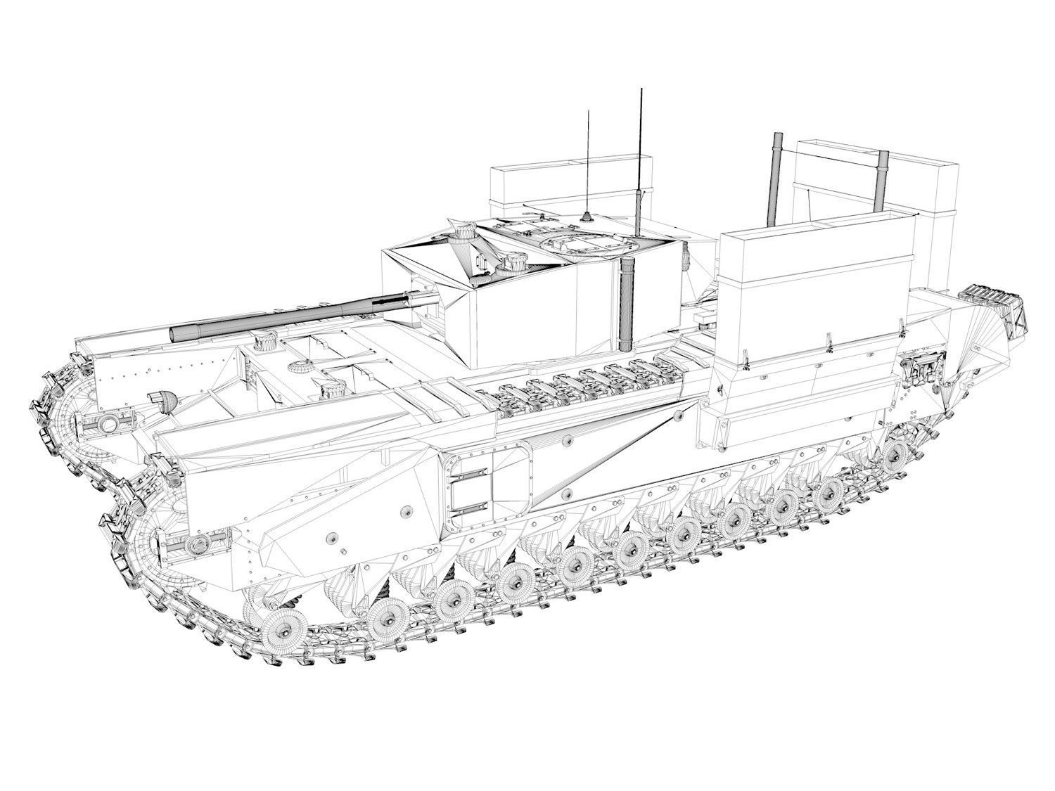 Churchill MK III - Betty 3D model_11