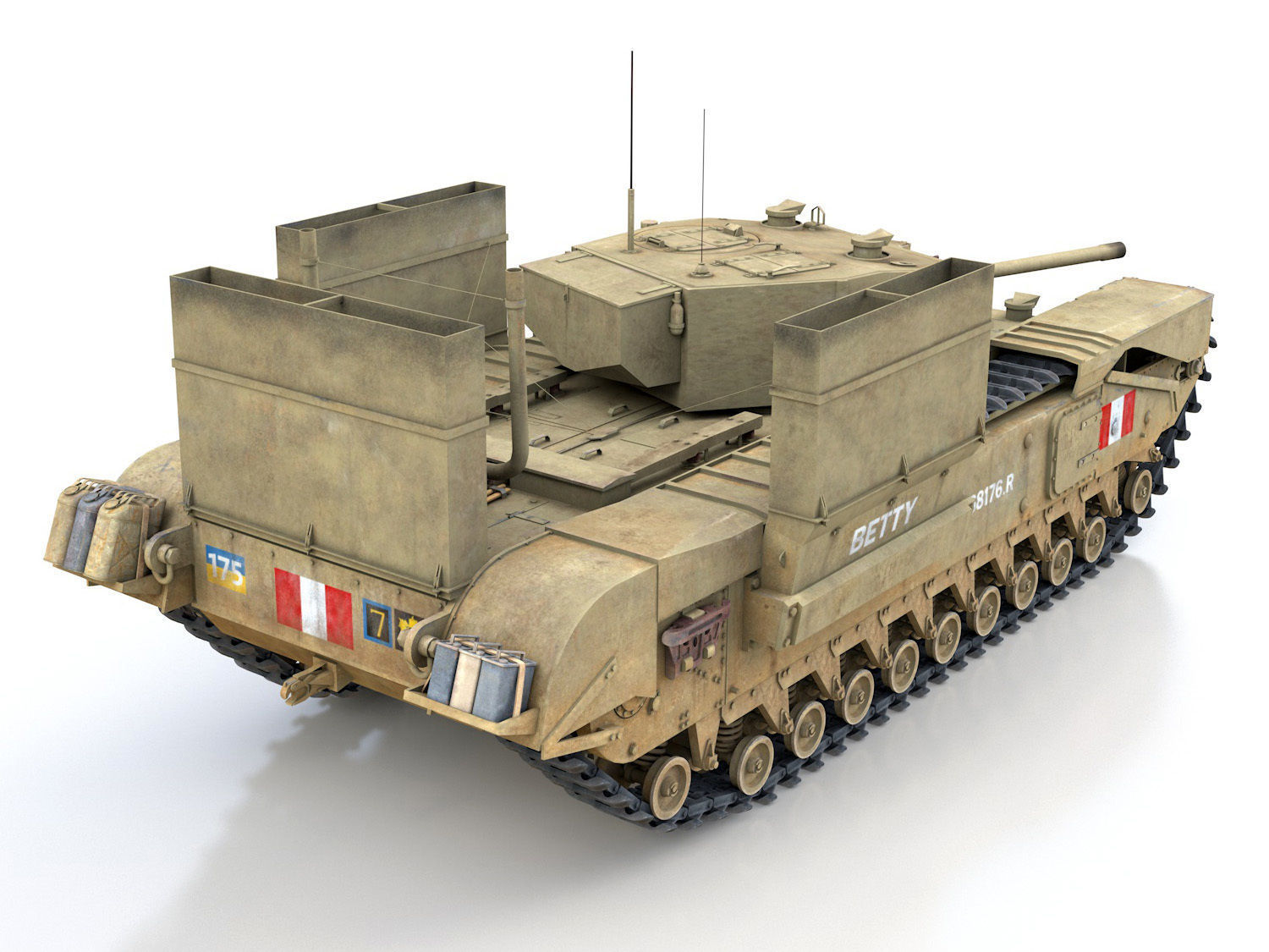 Churchill MK III - Betty 3D model_5