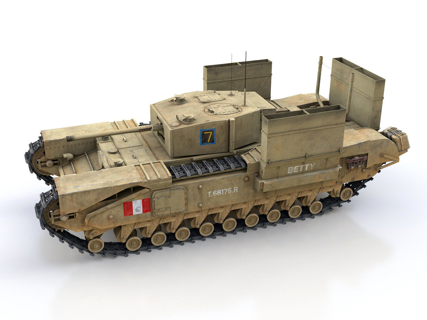 Churchill MK III - Betty 3D model_3