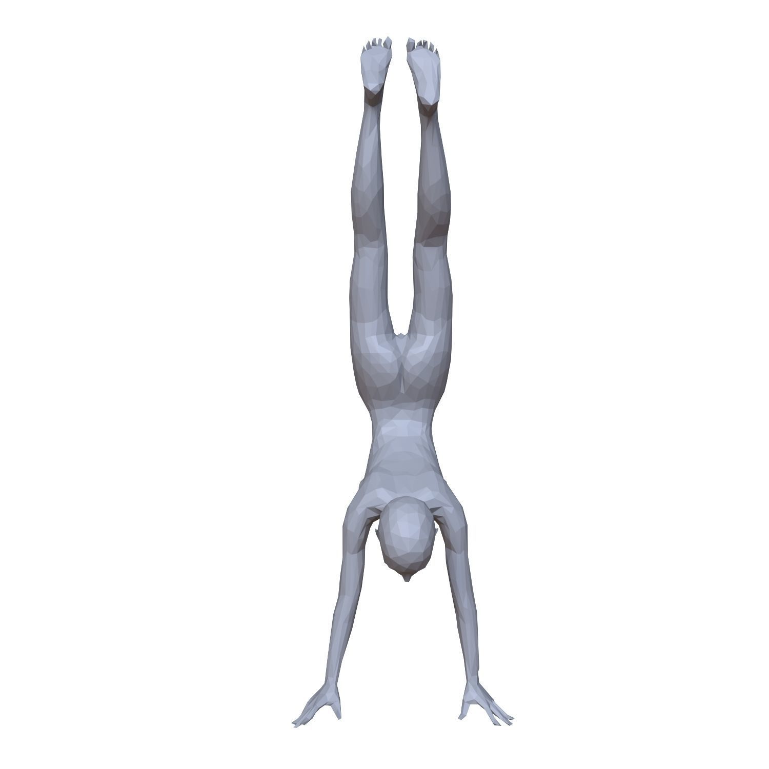 Gymnastic Poses Low Poly Low-poly 3D model_3