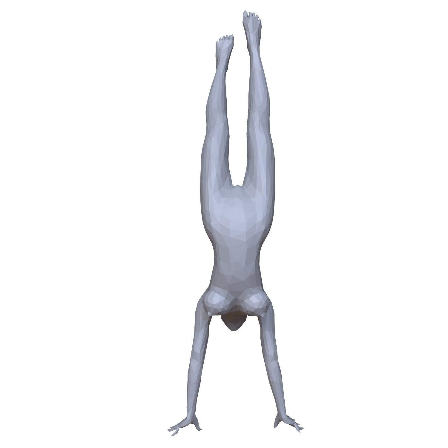 Gymnastic Poses Low Poly Low-poly 3D model_4