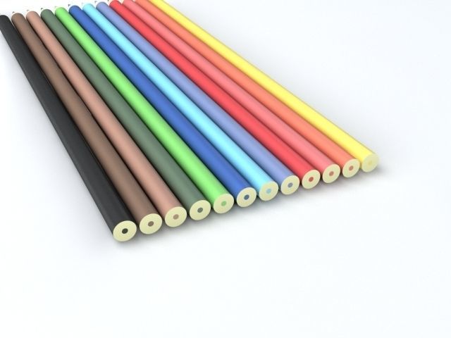 Colour Pencil 3D model_2