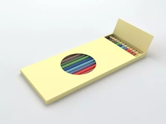 Colour Pencil 3D model_0