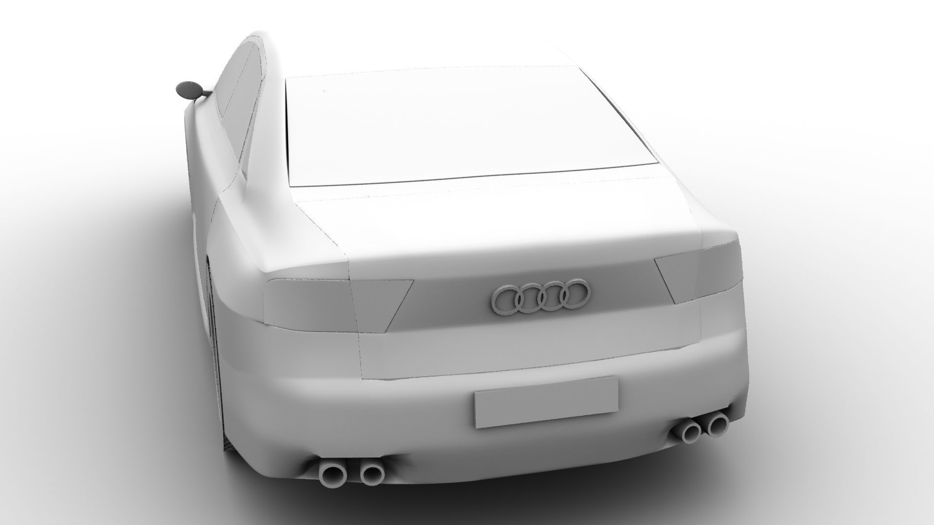 Audi s8 3d model 3D print model_2